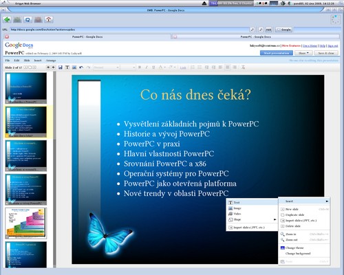 Google Docs MorphOS Presentation