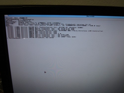 MorphOS 3.0 na PowerMac G5 970FX 2700 MHz