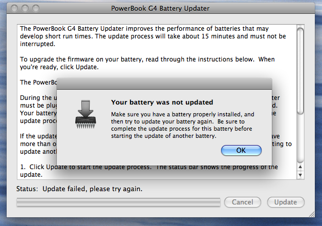 update battery